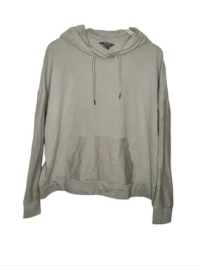 Natural Reflections Acid-Wash Knit Long Sleeve Hoodie Sage XXL